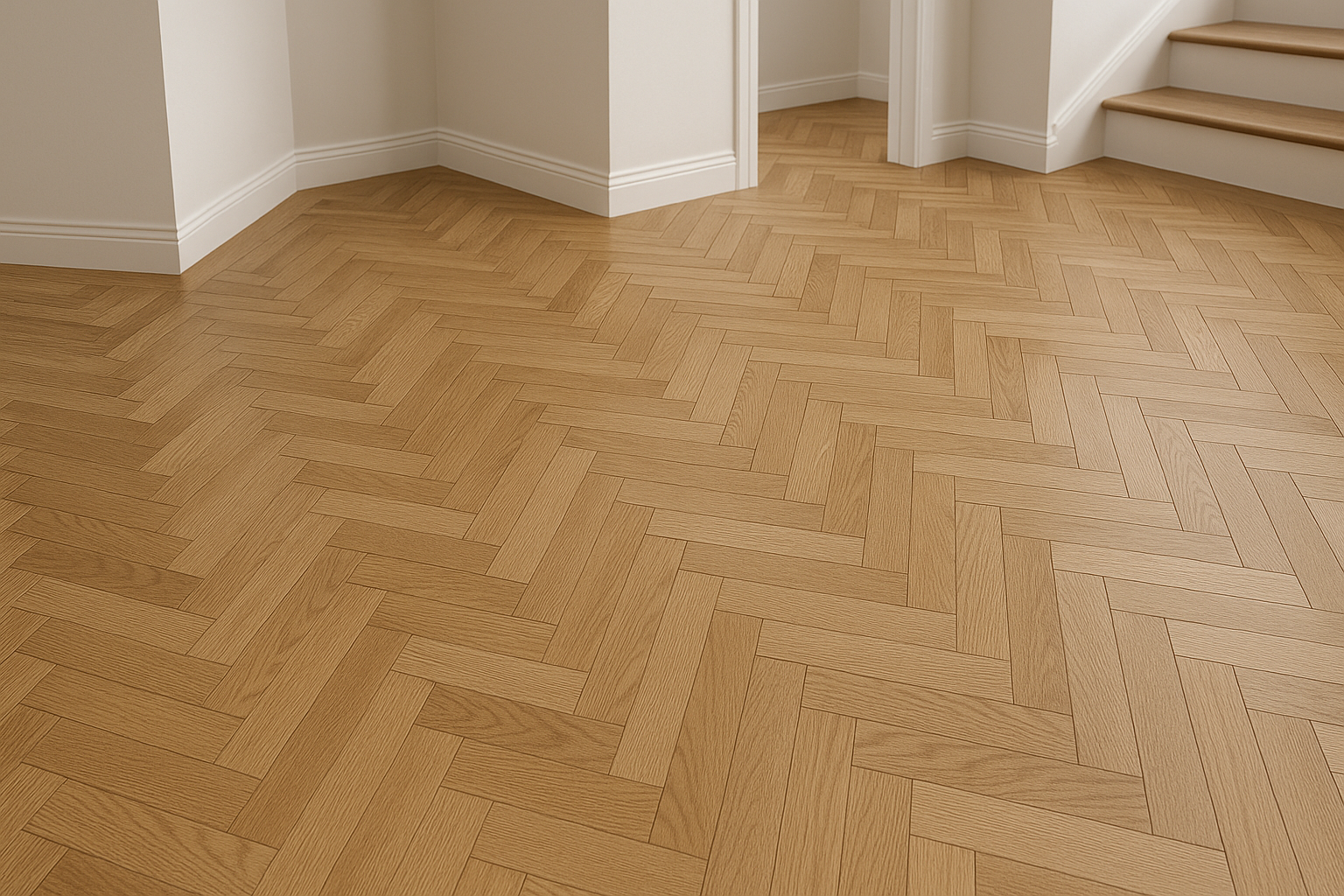 Herringbone wood floor pattern